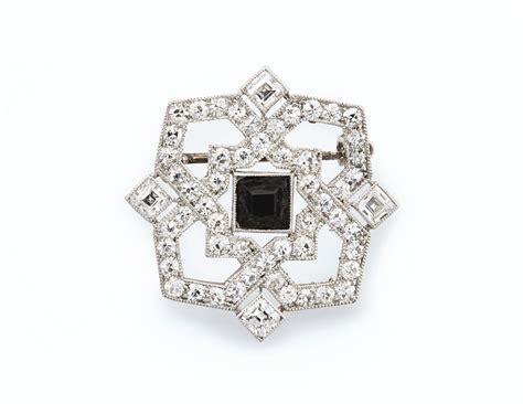 cartier onyx and diamonds art deco jewelry|cartier diamond brooch.